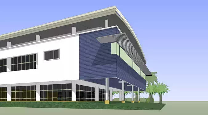 Office extension 3D model