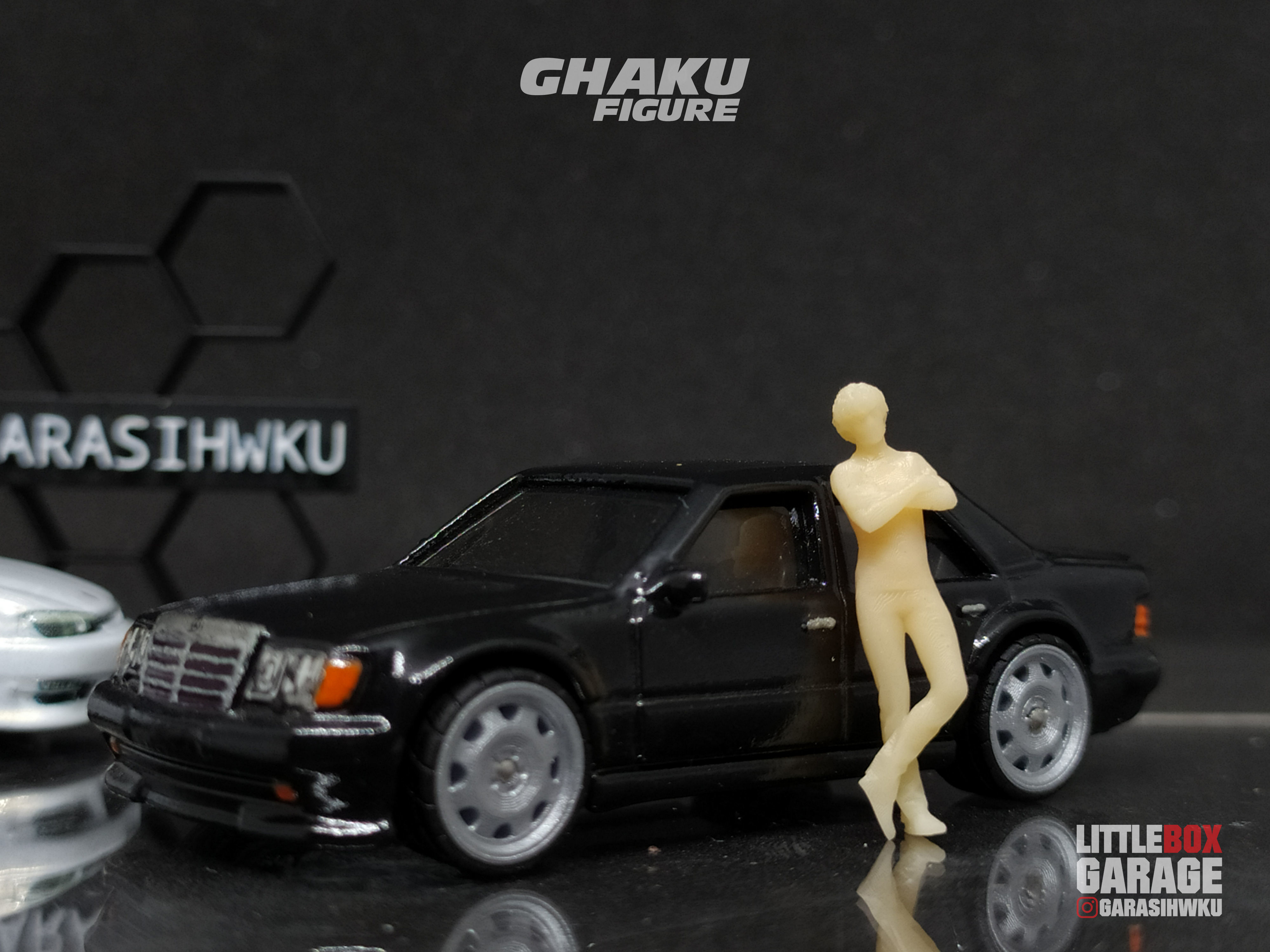 FIGURE FOR DIECAST CAR HOTWHEELS 64 SCALE SET 1 3D print model_5