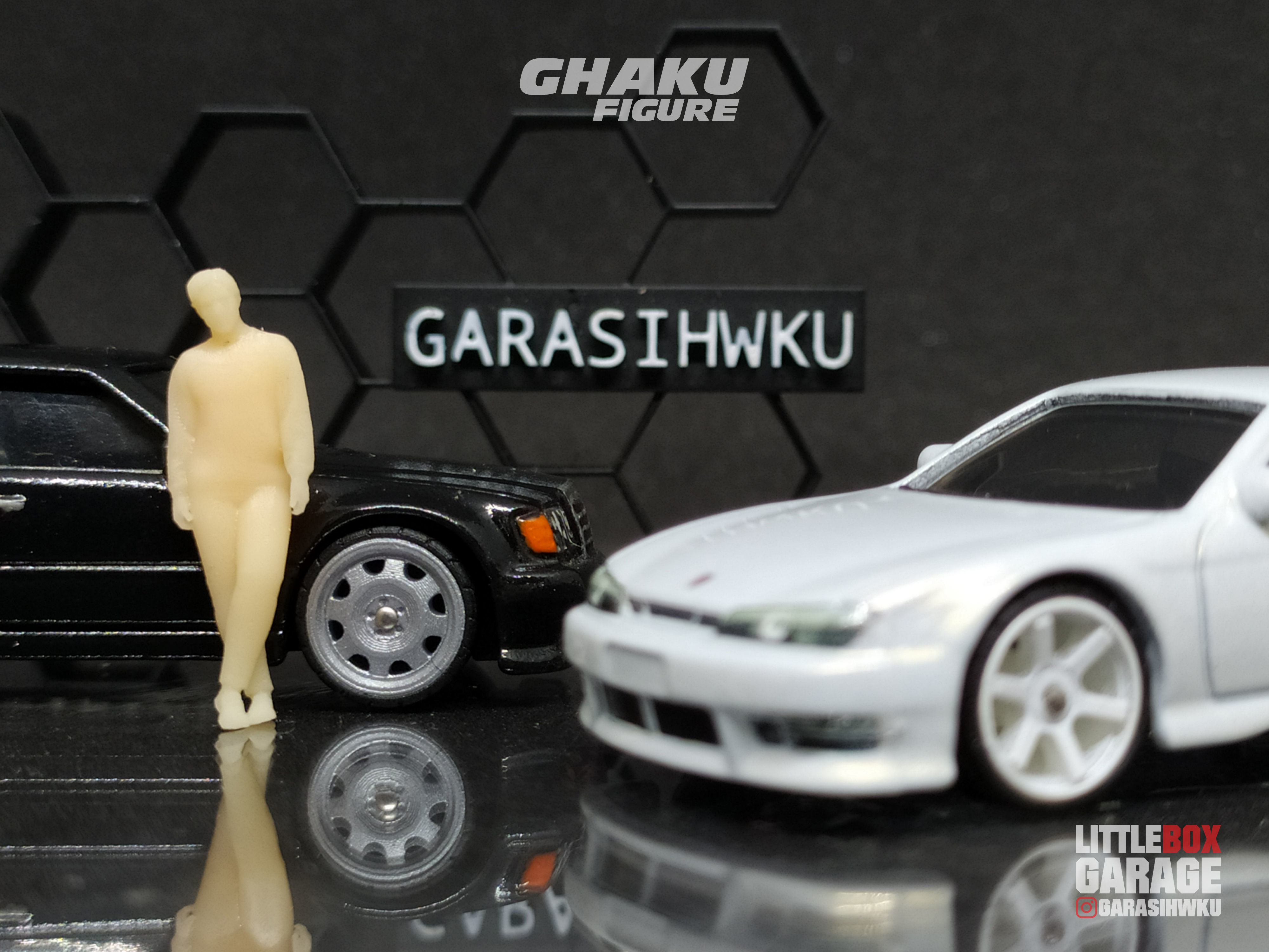 FIGURE FOR DIECAST CAR HOTWHEELS 64 SCALE SET 1 3D print model_2