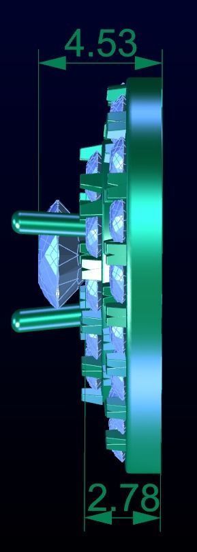 Love Heart Stud Earrings 2 3D print model_5