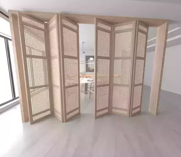 Dinning room 3D and rendering 3D model
