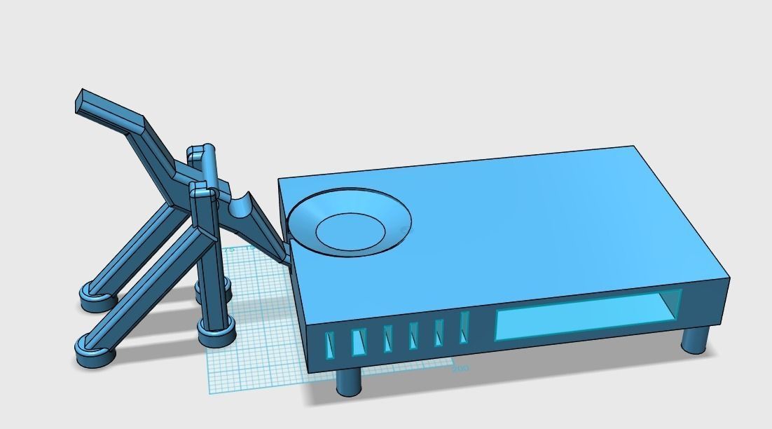 Chopping bourd with combined Salad tosser Free 3D model_2