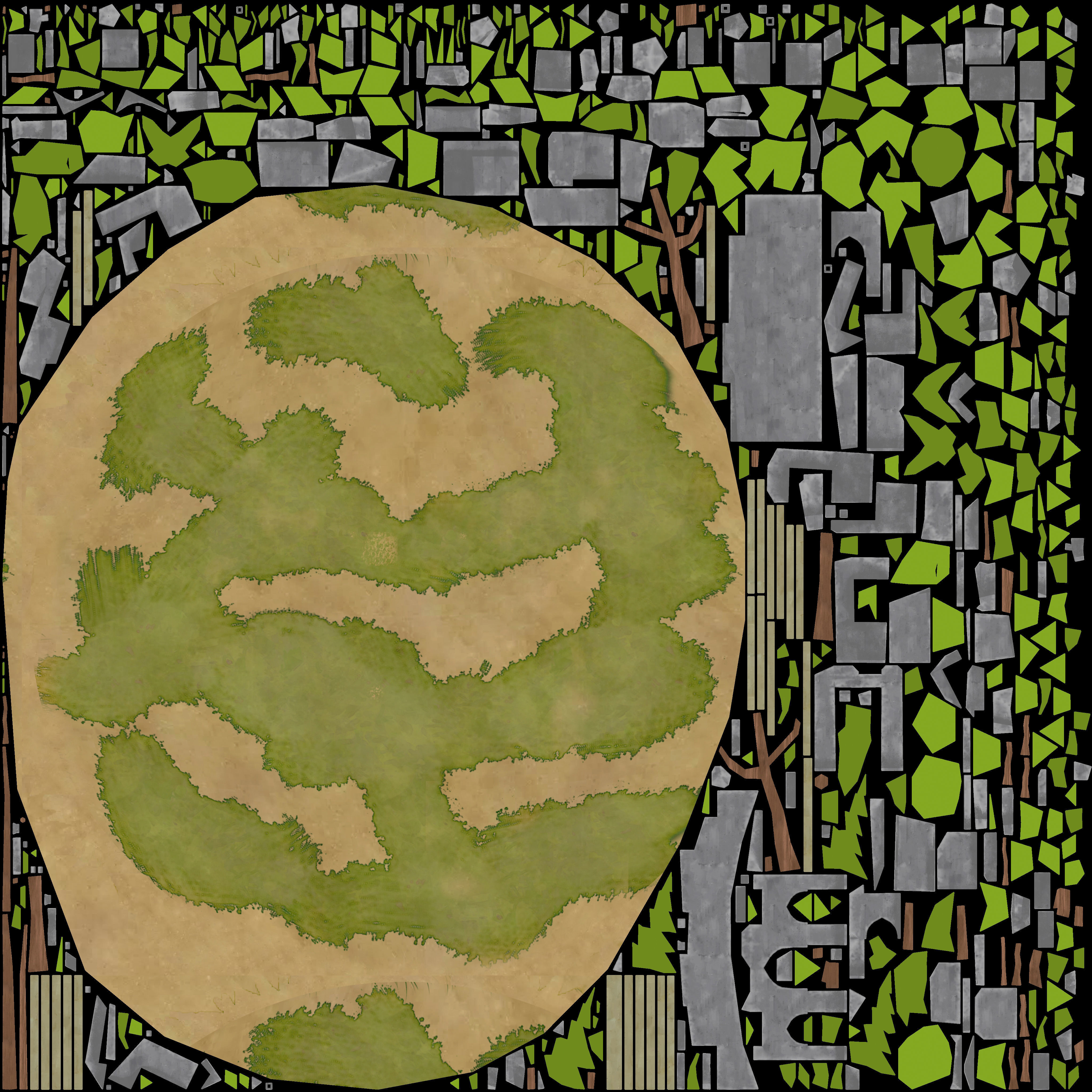 Island cartoon x8 Low-poly 3D model_7