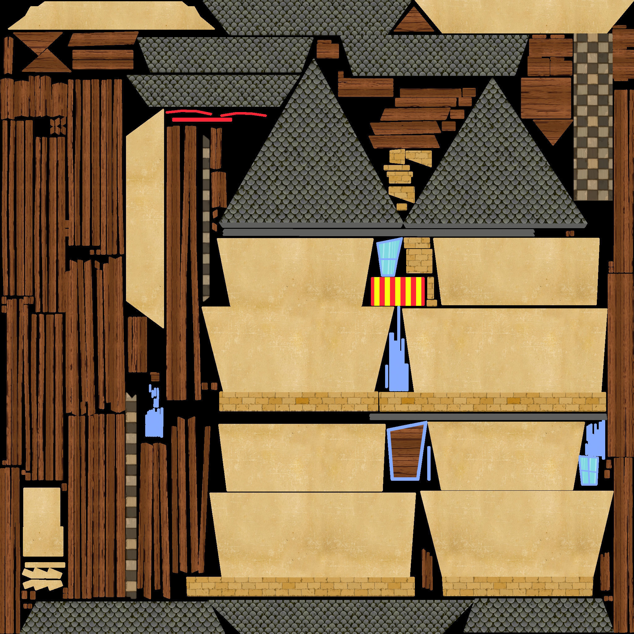 Island cartoon x10 Low-poly 3D model_7