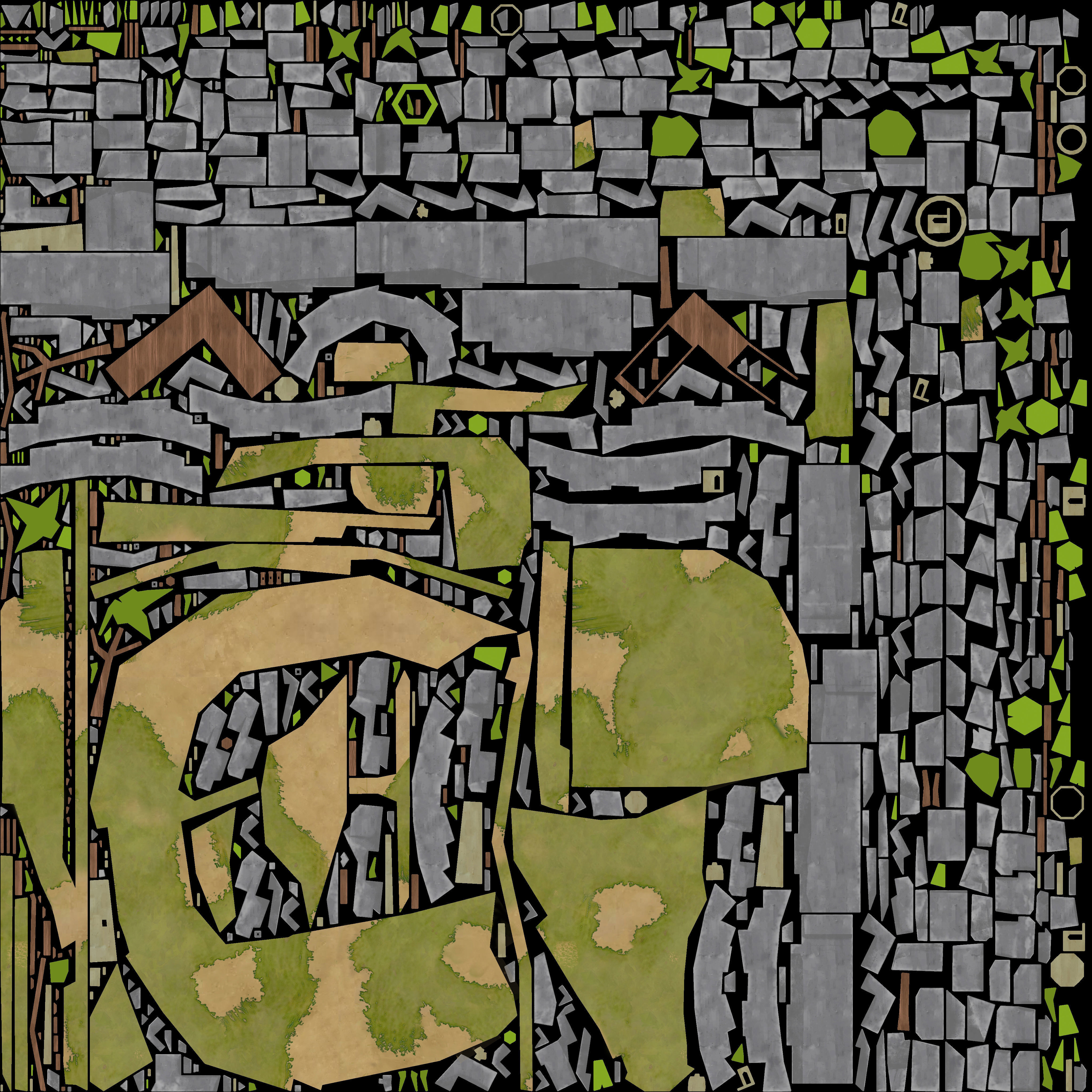 Island cartoon x10 Low-poly 3D model_8