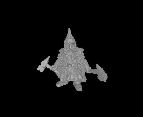 dwarf with double ax 3D print model