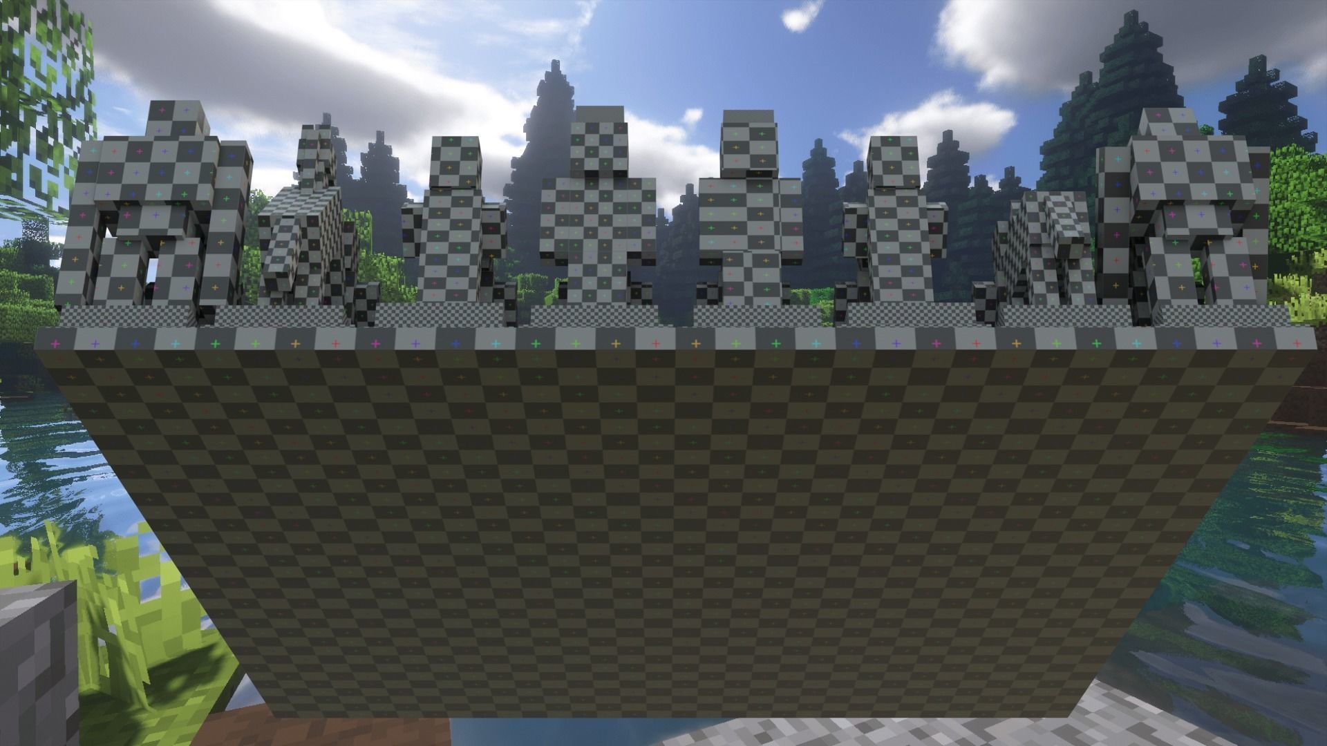 Minecraft Themed Chess Set Low-poly 3D model_12