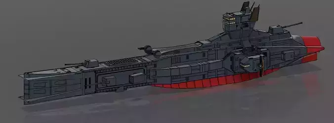 GUNDAM 0079 Salamis class battleship 1l1700  3D print model