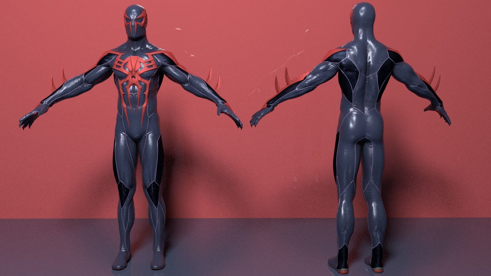 SPIDERMAN 2099 3D model_4