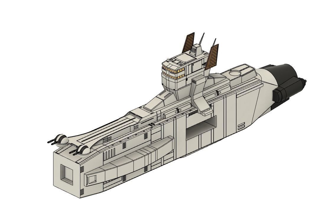 1l1700 Gundam battleship Salamis kai 3D print model_4