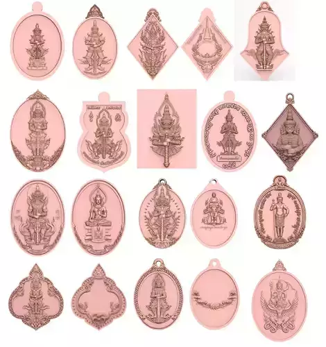 Coin Wetsuwan Collection 20 model for 3dPrint or CNC