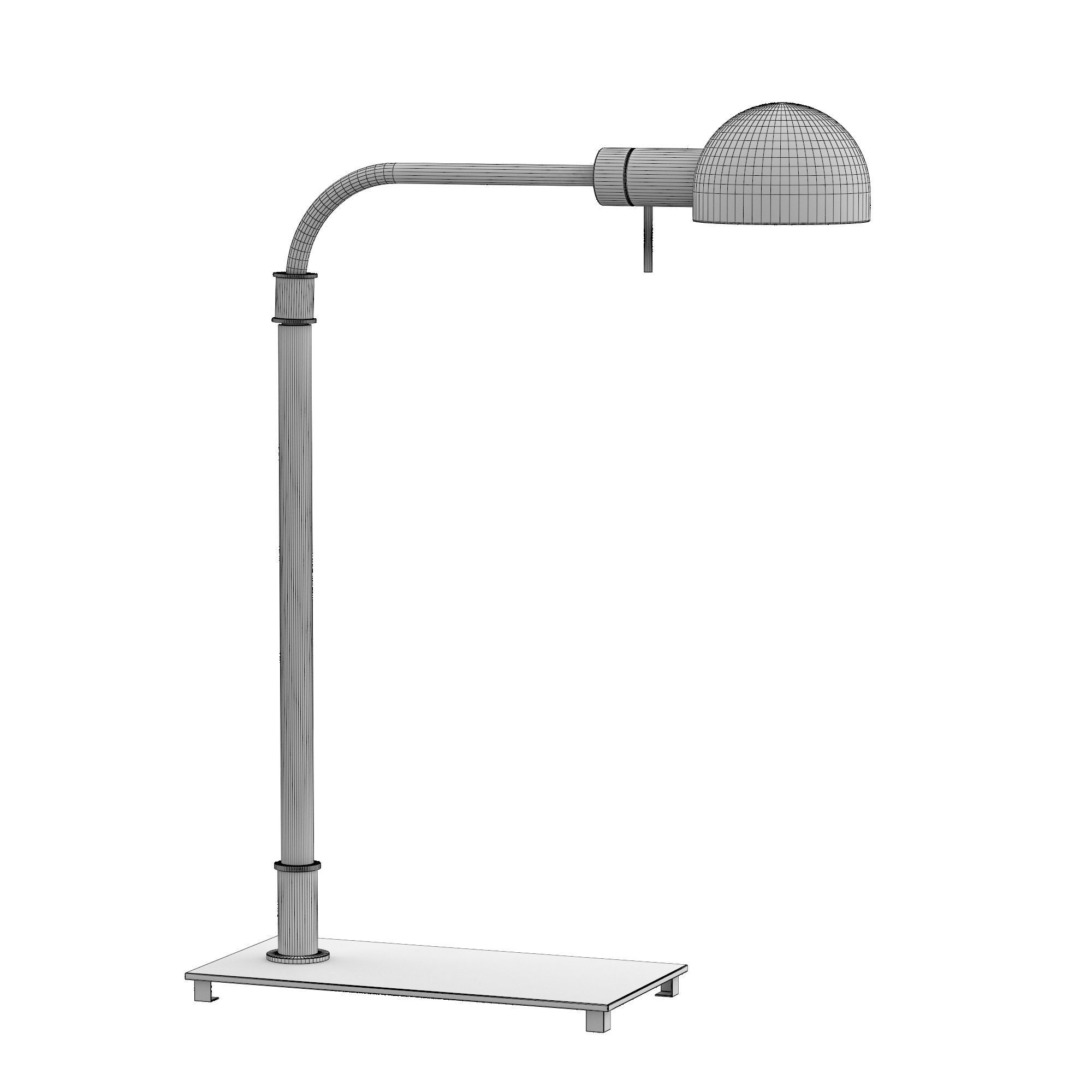 OSBORNE DOME SHADE TASK TABLE LAMP 3D model_8