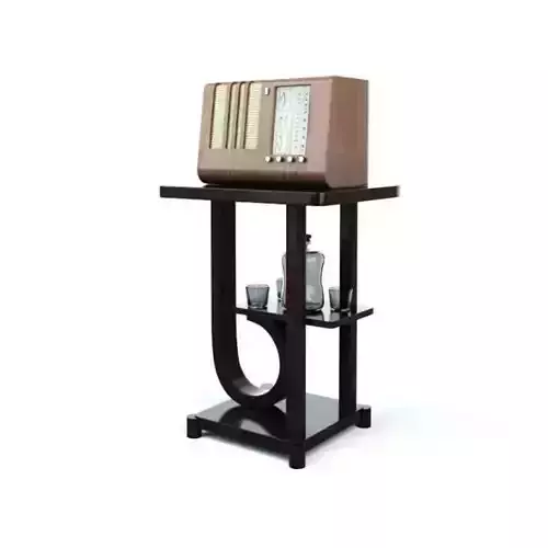 Retro Radio On A Table