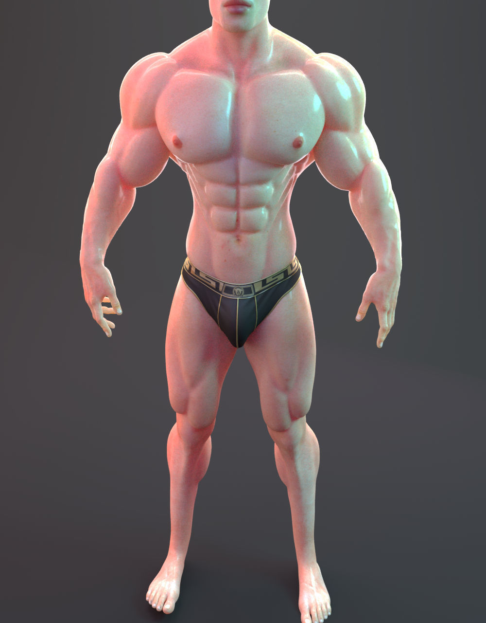 Male Bodybuilder 3D models 3D model_11