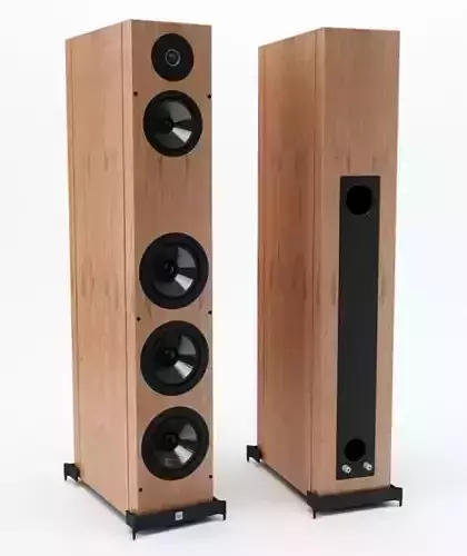 Wooden Speaker Tower 02
