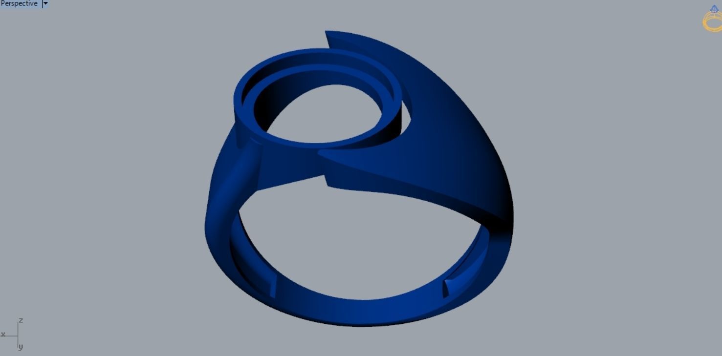 Pearl Ring R 149 3D print model_7