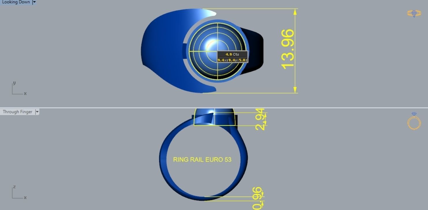 Pearl Ring R 149 3D print model_4