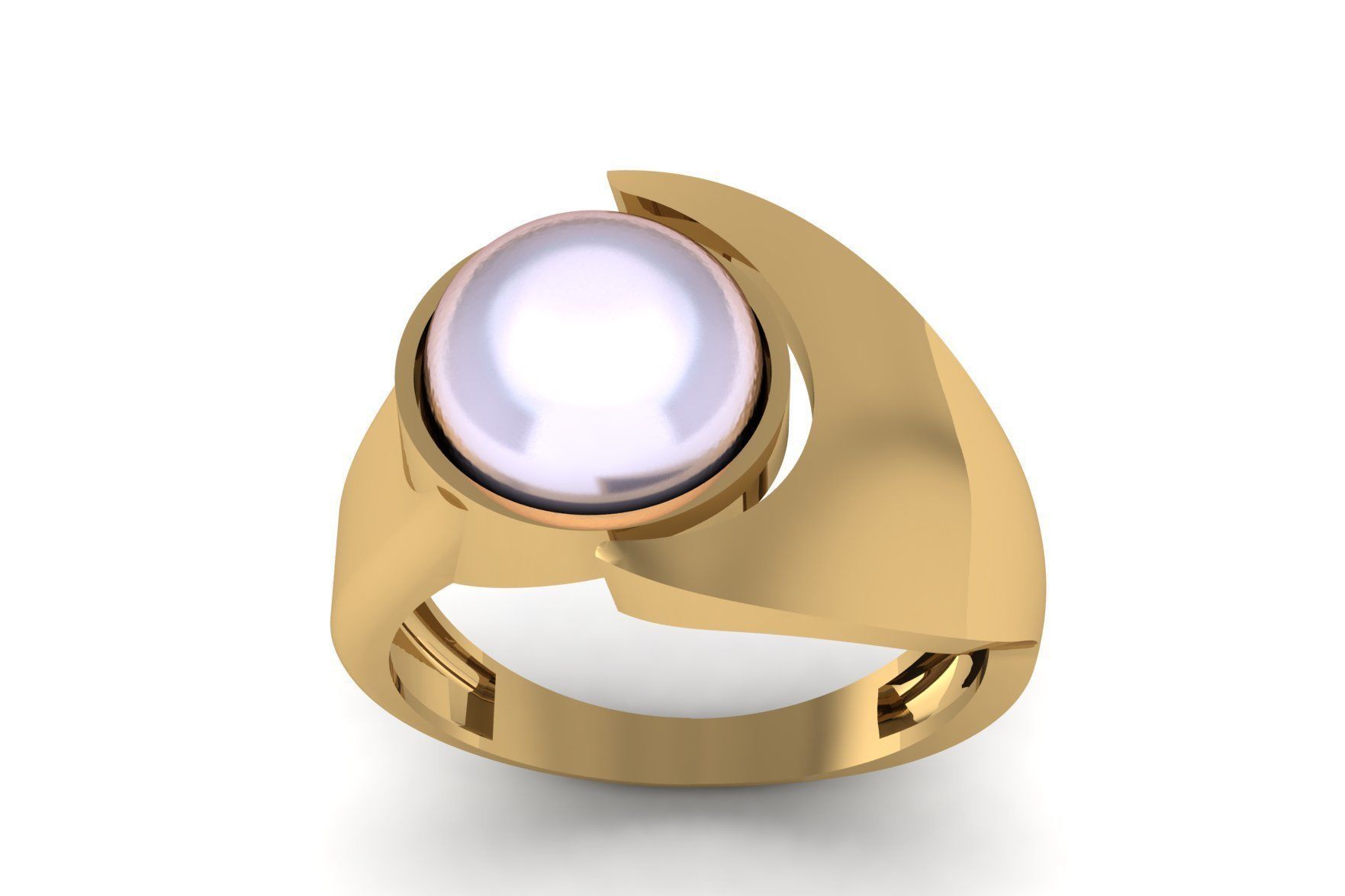 Pearl Ring R 149 3D print model_1