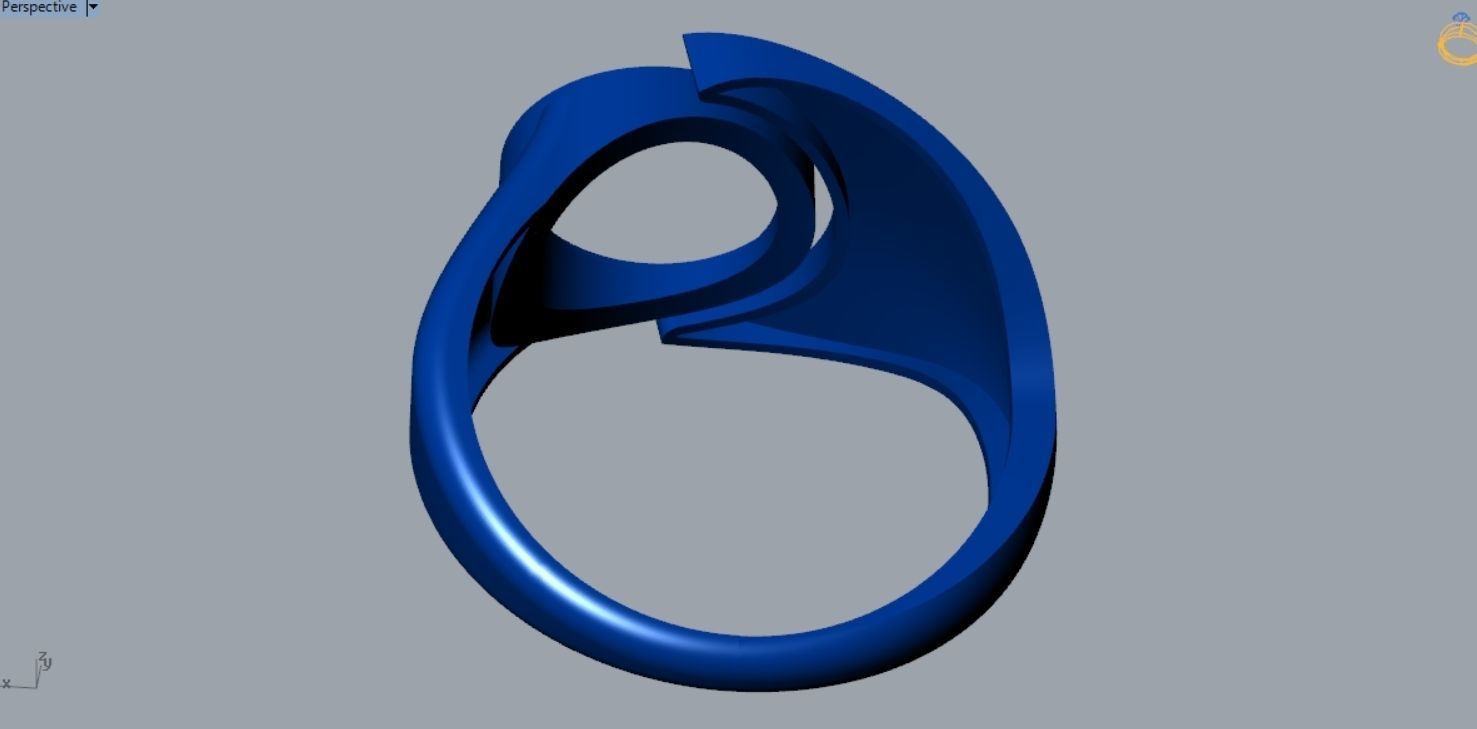 Pearl Ring R 149 3D print model_6