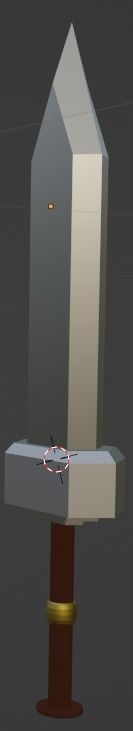 3D Low Poly Great Sword Low-poly 3D model_2