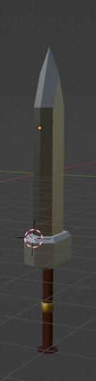 3D Low Poly Great Sword Low-poly 3D model_3