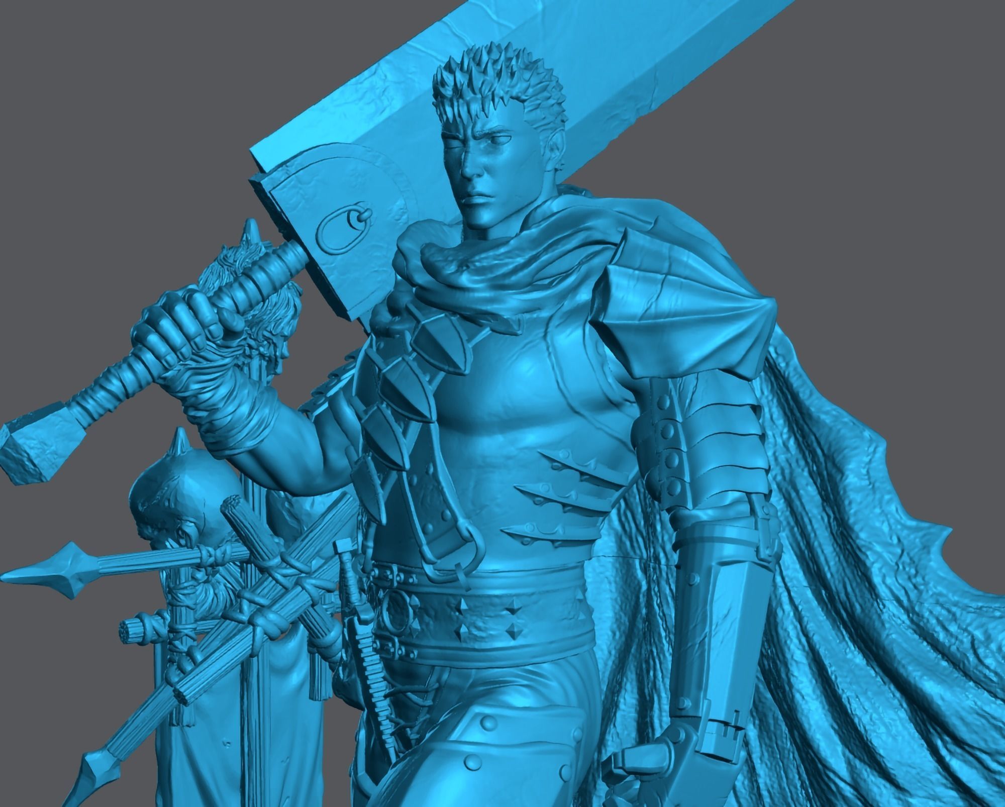 Berserk - Guts Diorama 3D print model_5