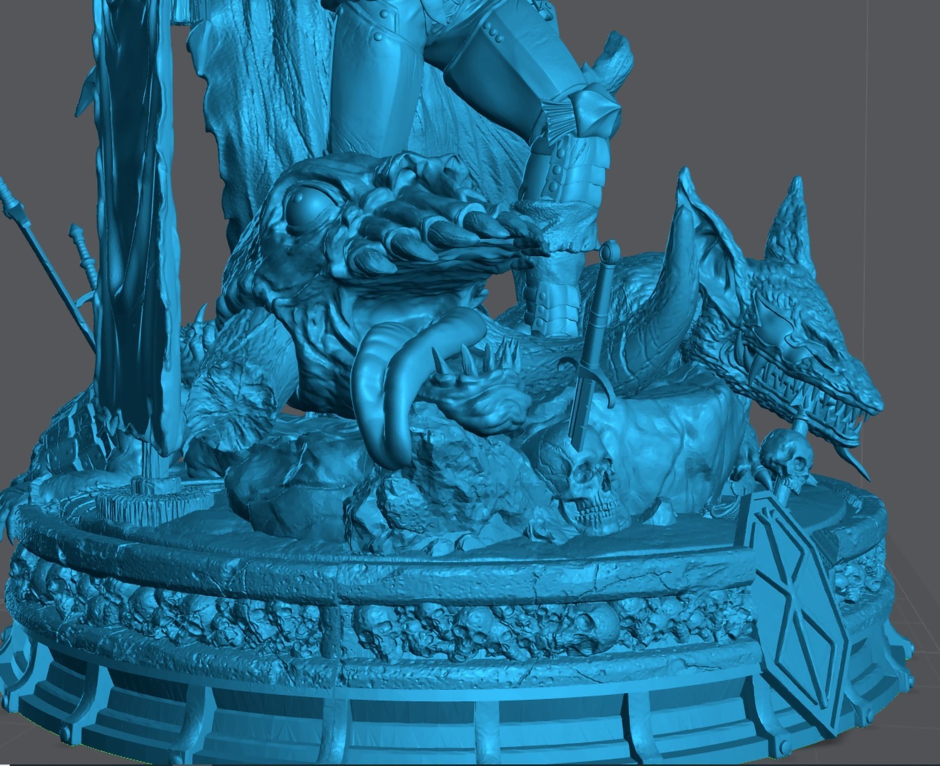 Berserk - Guts Diorama 3D print model_6
