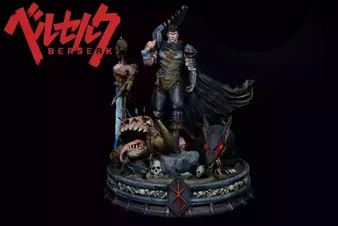 Berserk - Guts Diorama 3D print model