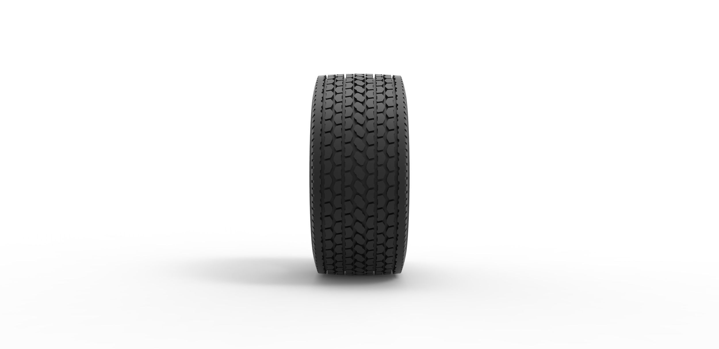 Super single semi tire Scale 1 to 25 3D print model_3