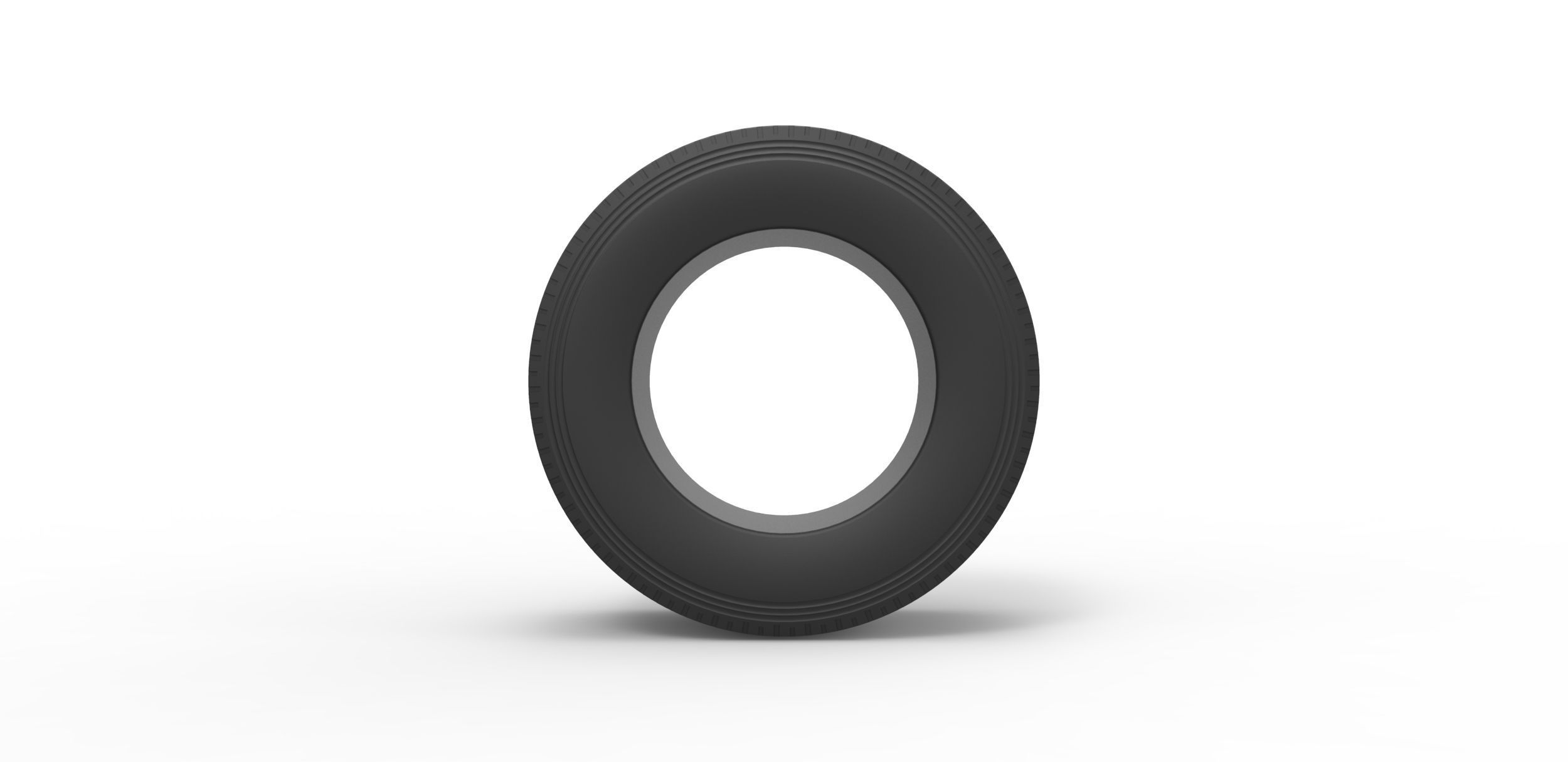 Super single semi tire Scale 1 to 25 3D print model_4