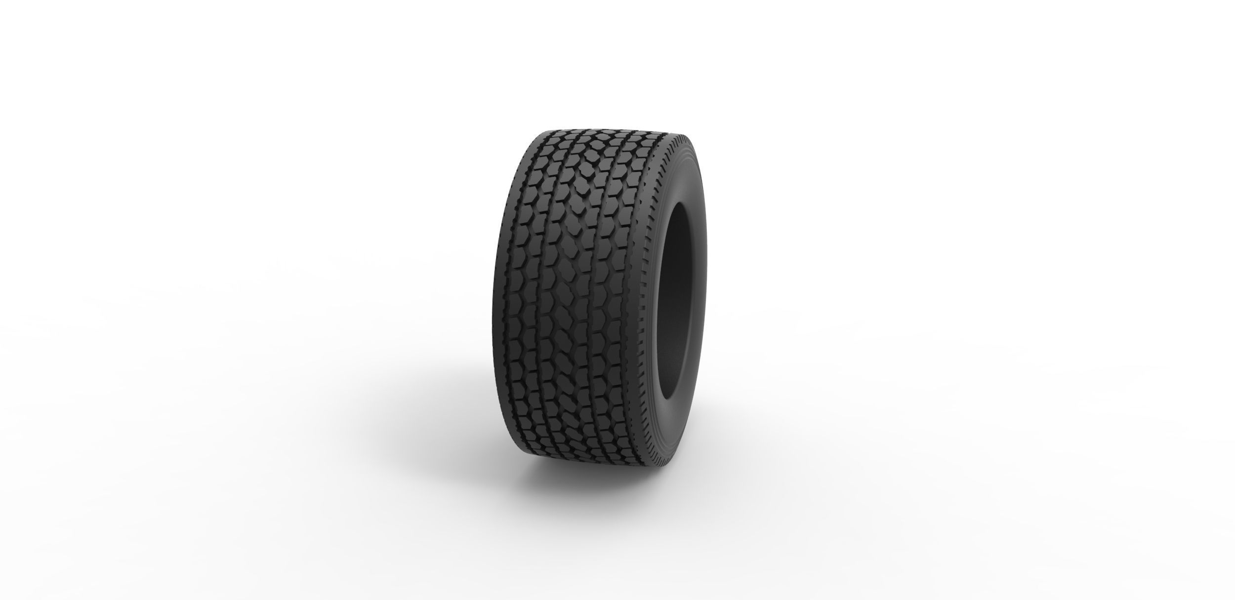 Super single semi tire Scale 1 to 25 3D print model_2