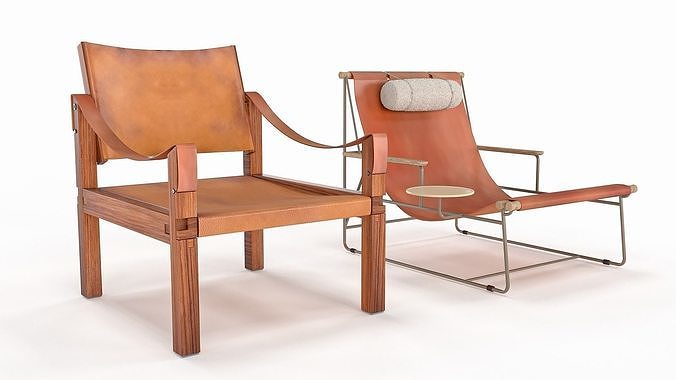 2 Chair pack 3D model