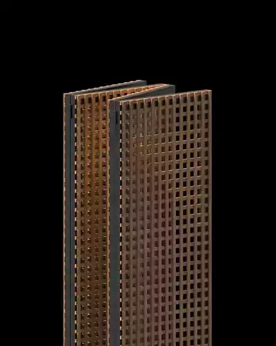 Venetiana pair of wooden bookshelves