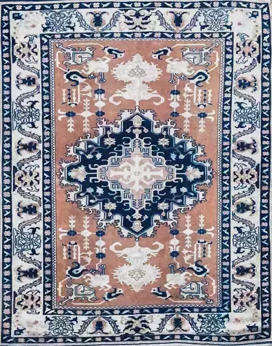 Handmade Blue Rug Carpet Low-poly 3D model