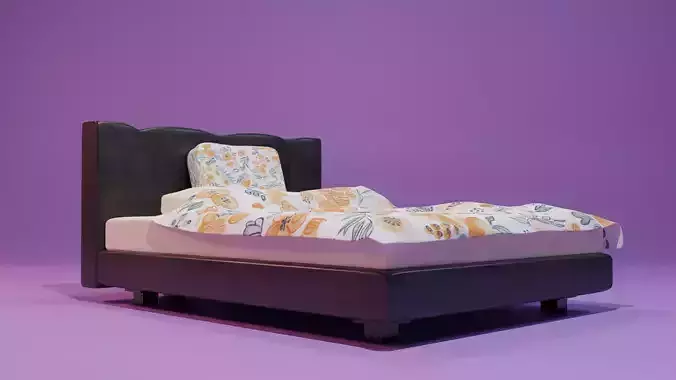 Classic Bed 3d Model