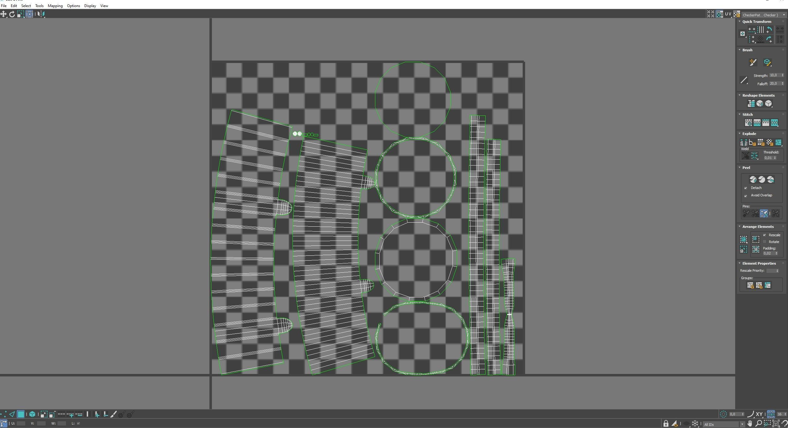 Wooden Aged Medieval Low-poly 3D model_7