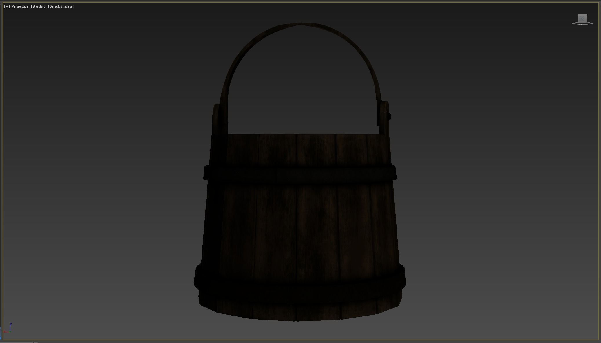 Wooden Aged Medieval Low-poly 3D model_5