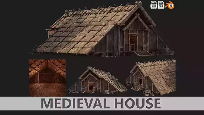 Old Medieval House 40 PBR 4K GameReady