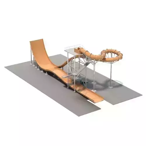 Modern Orange Water Slide