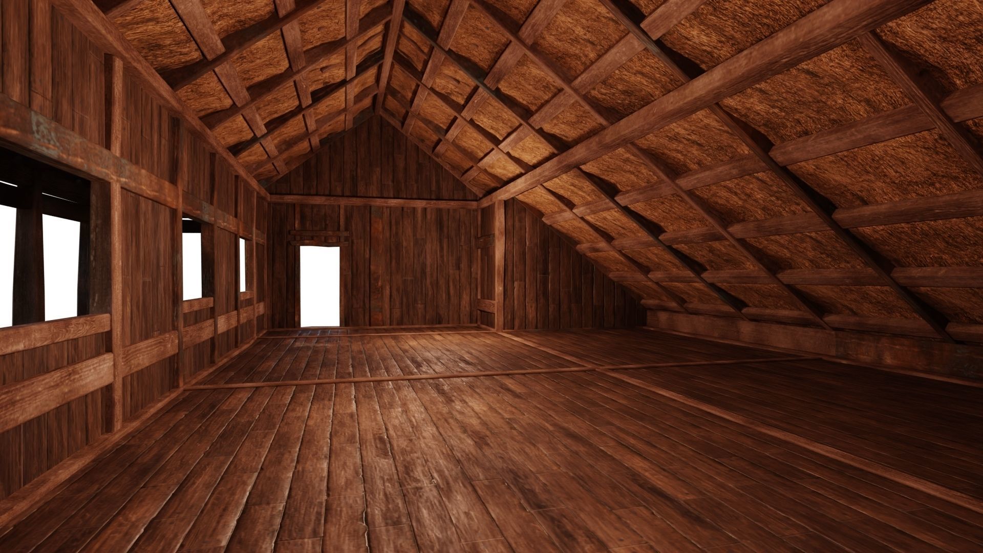 4 Old Medieval House PBR 4K GameReady Pack 37 to 40 Low-poly 3D model_33