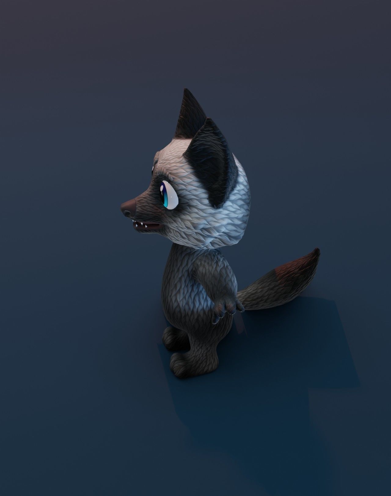 Cartoon Fox 3D Models Low-poly 3D model_53