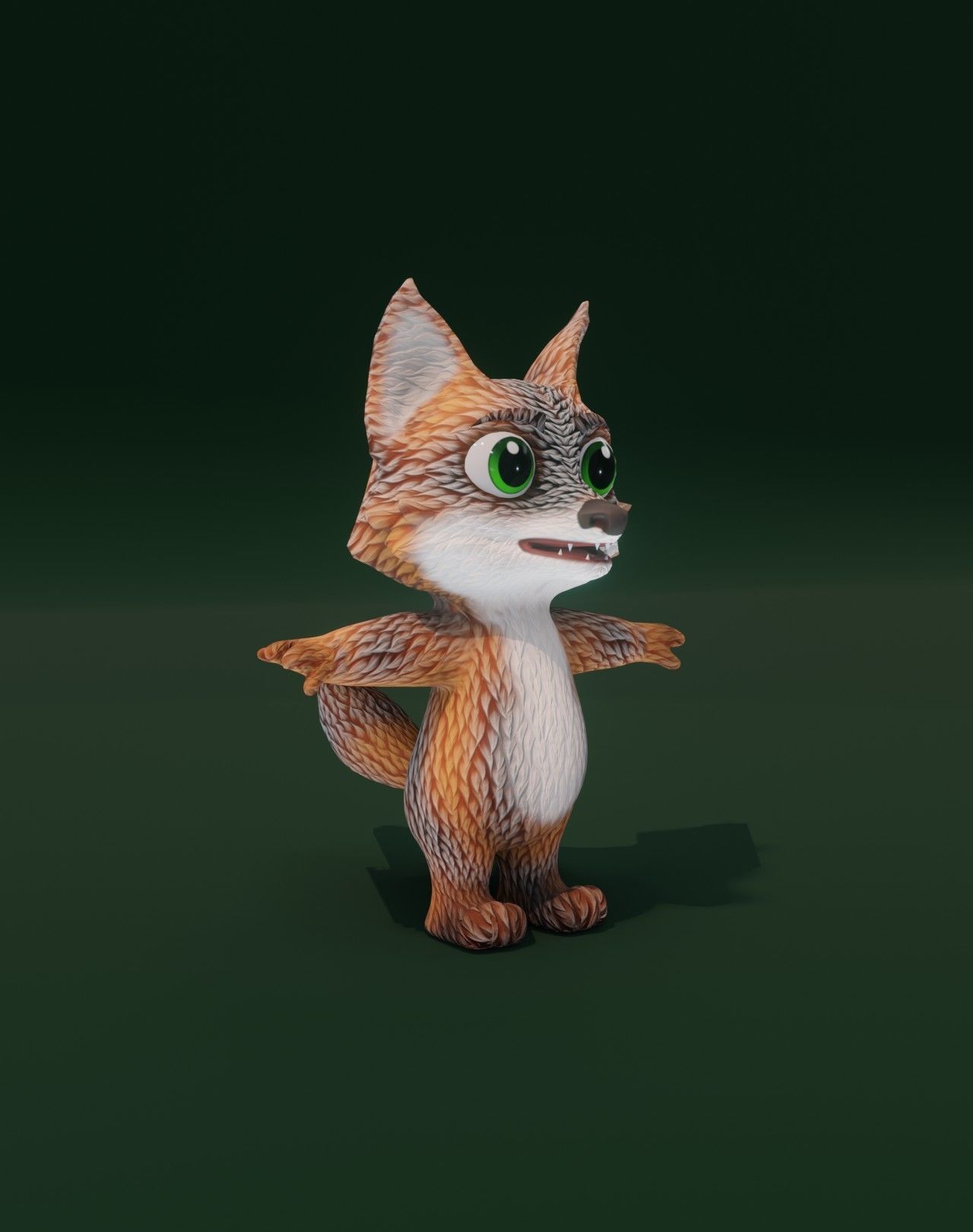 Cartoon Fox 3D Models Low-poly 3D model_71
