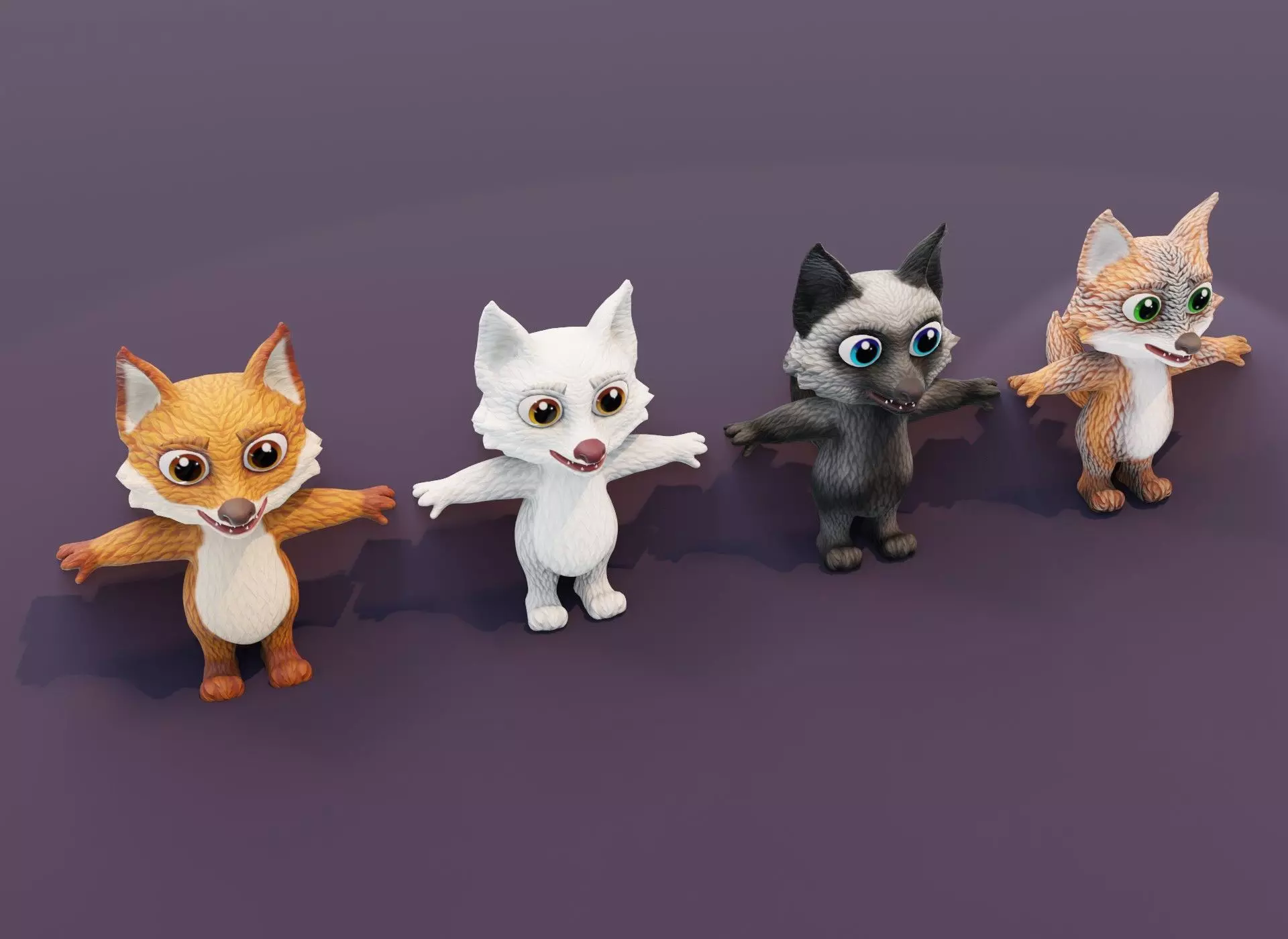 Cartoon Fox 3D Collection _0
