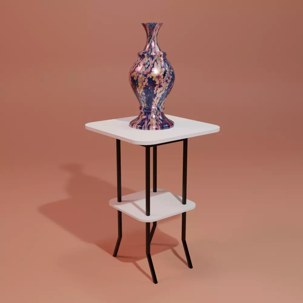 Decorative Vase and Stand Free 3D model