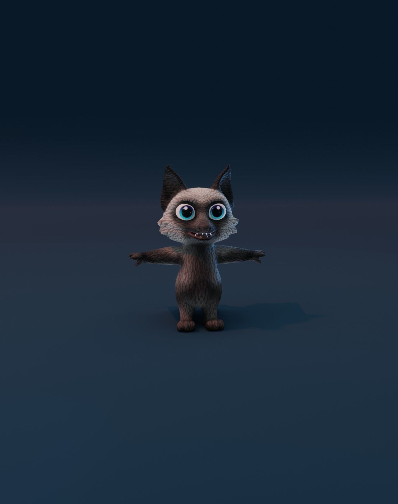 Cartoon Fox Rigged 3D Models Low-poly 3D model_49