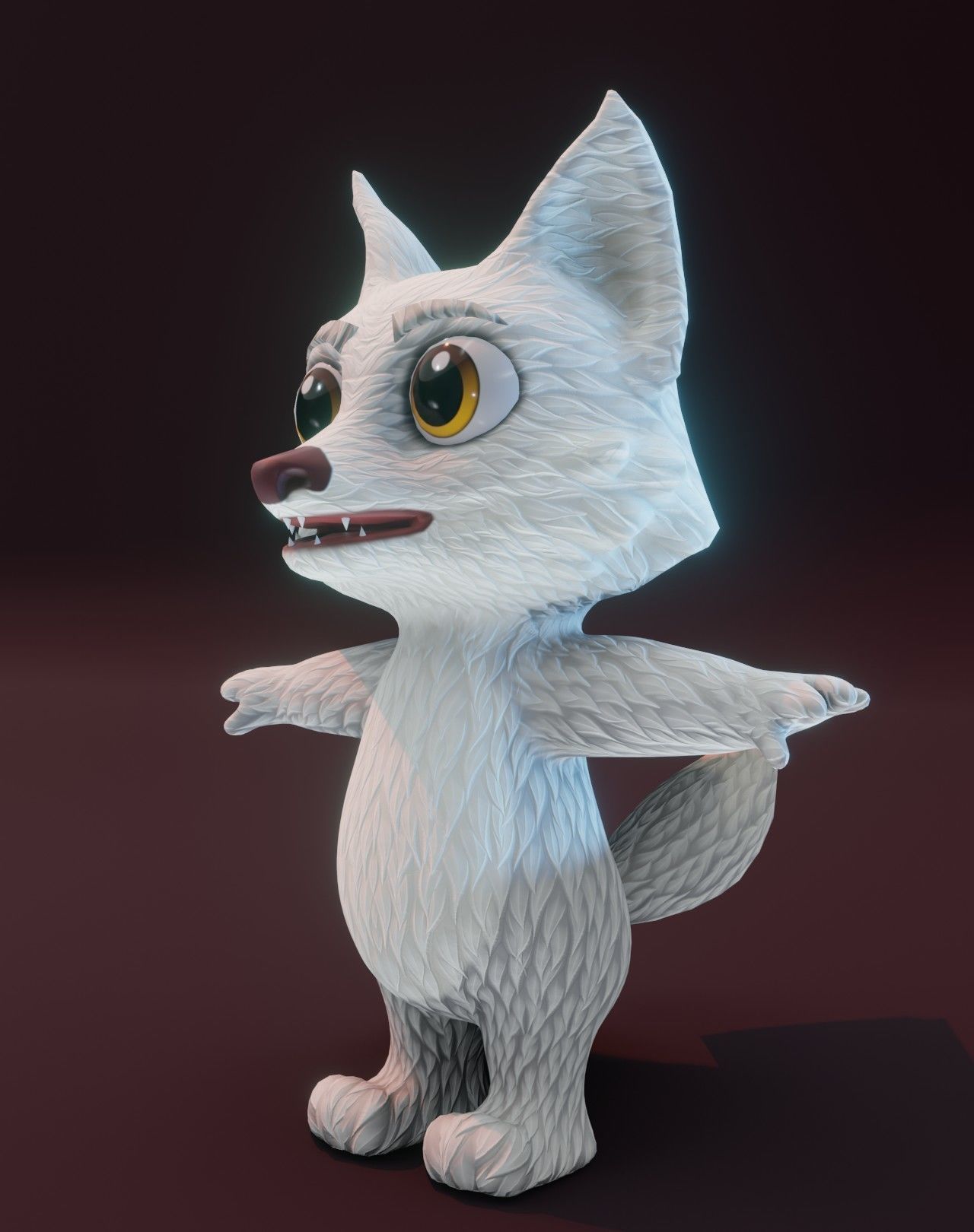 Cartoon Fox Rigged 3D Models Low-poly 3D model_30