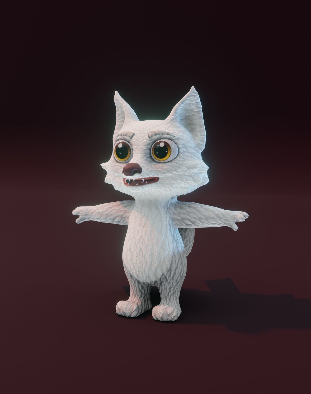 Cartoon Fox Rigged 3D Models Low-poly 3D model_31
