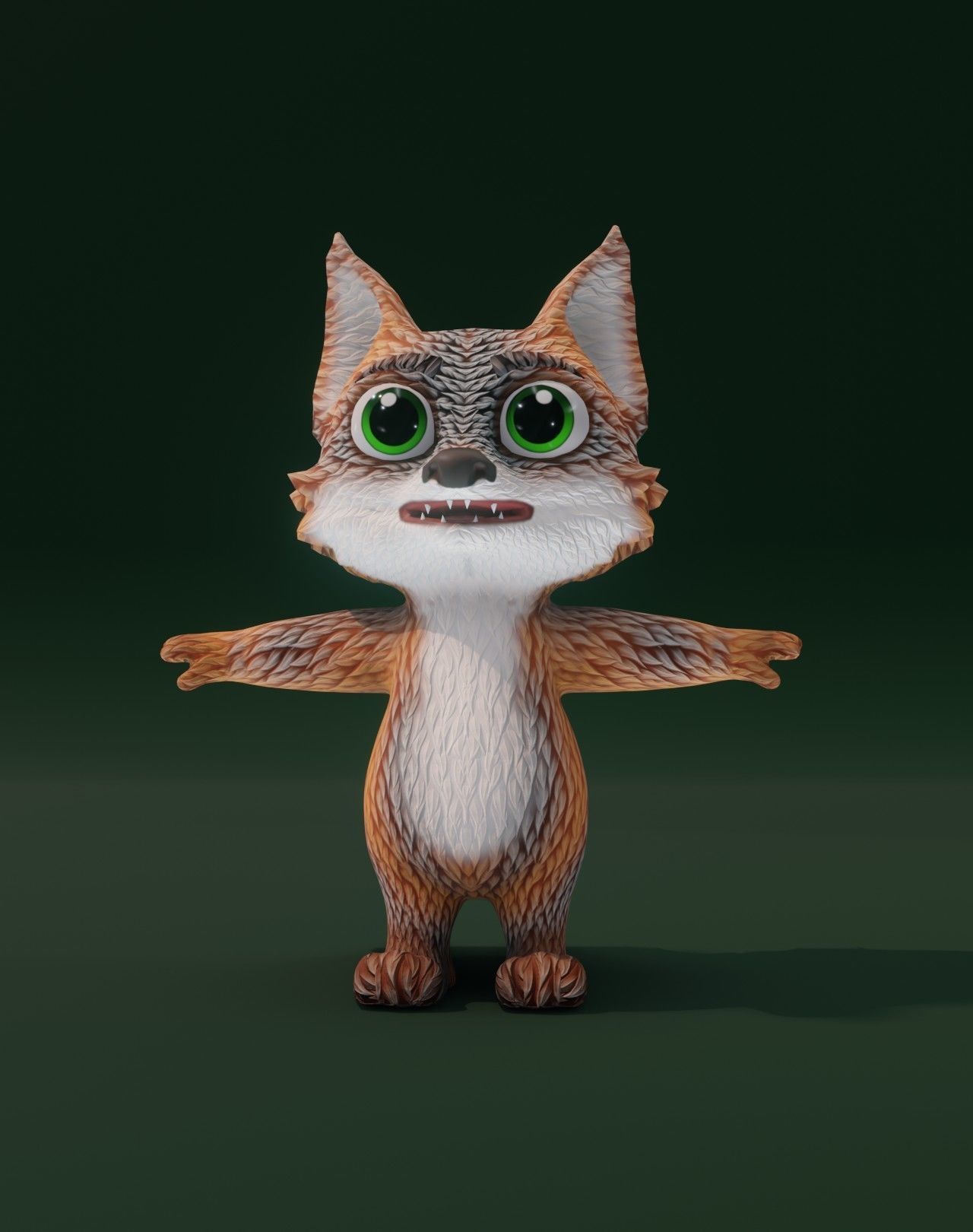 Cartoon Fox Rigged 3D Collection _80