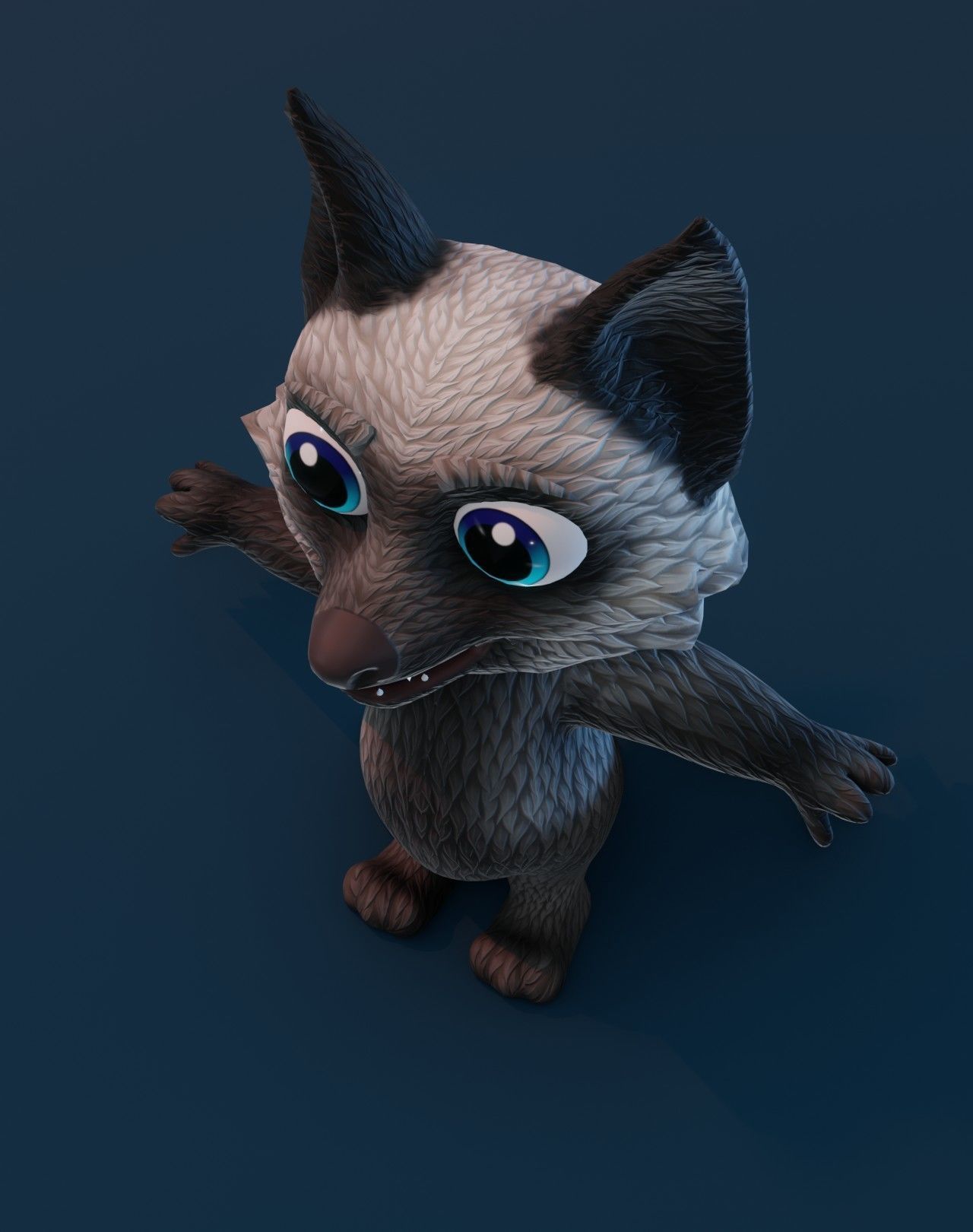 Cartoon Fox Rigged 3D Collection _61