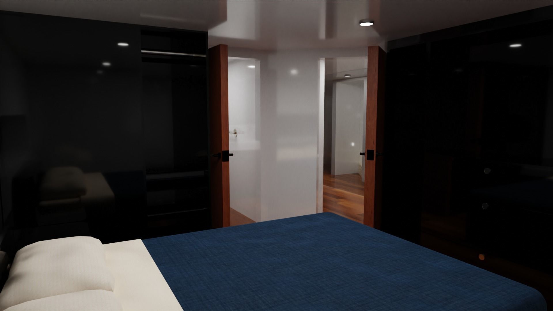 Yacht luxury  Low-poly 3D model_36